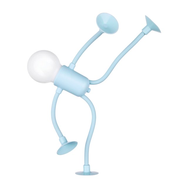 Luz de noche divertida con forma intercambiable, luces de noche con forma de bricolaje, lámpara de escritorio flexible con ventosa, adornos de descompresión para dormitorio, pasillo, cocina,