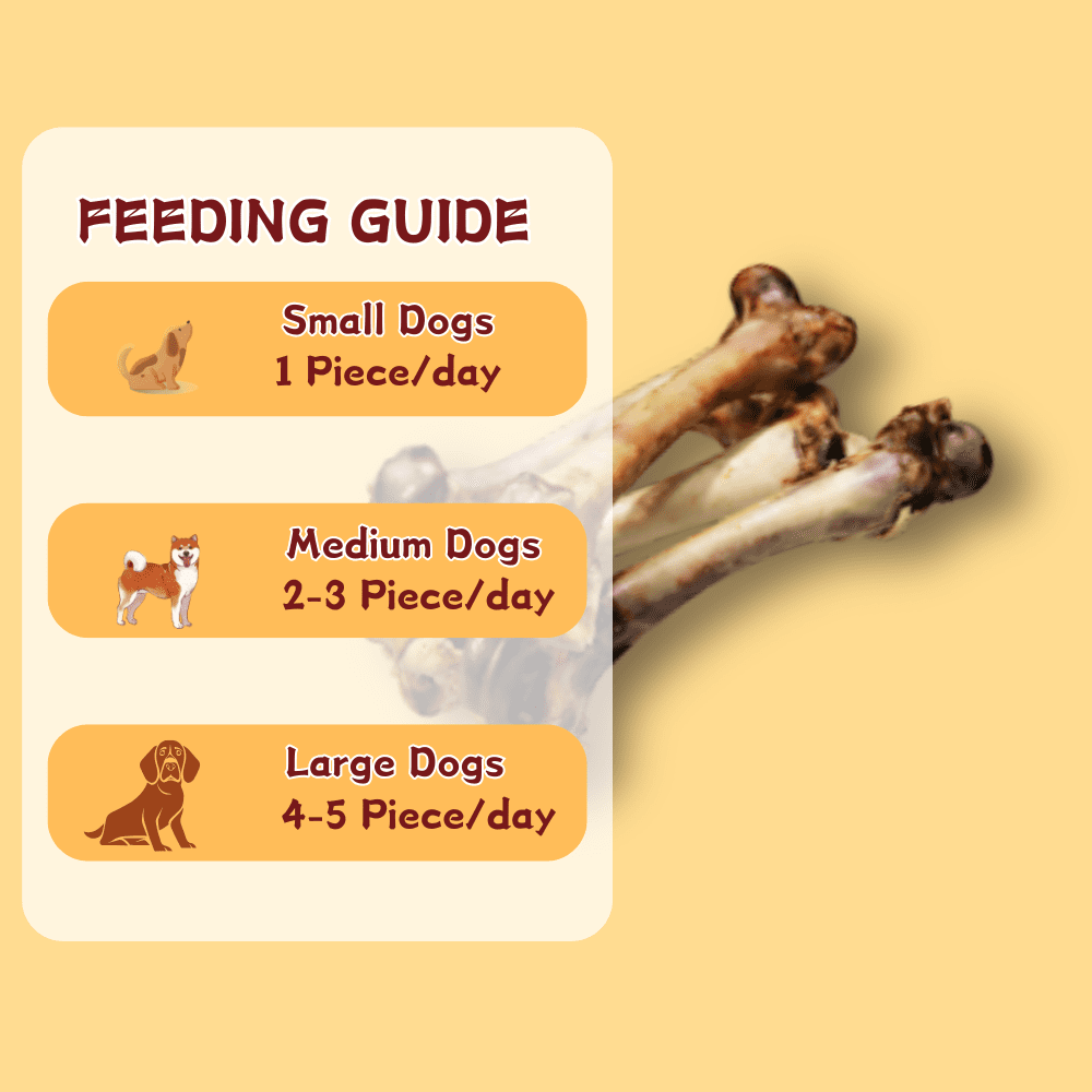 Tender Touch All-Natural Slow-Roasted Mutton Bones for Dogs, A Meaty and Wholesome Single Ingredient Chew for Dental Health, 6 Count