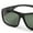 Matte Black Frame/Green Lens, variant on TINHAO Fit Over Polarized Sunglasses Over Glasses, Wrap Around Sunglasses Over Prescription Glasses