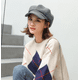 thumbnail image 5 of RV Sombrero de artista versátil Otoño e invierno Sombrero de boina de lengua de pato vintage de Inglaterra (gris) Rojo Verde, 5 of 5