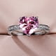 thumbnail image 4 of Anillo de bodas con incrustaciones de circonita cúbica de diamante rosa en forma de corazón AAA, joyería de compromiso para mujer, 4 of 6