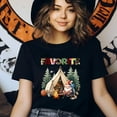 thumbnail image 3 of Santa Favorite Camper T-Shirt | Funny Christmas Camping Graphic Tee, Gold, Size XL, 3 of 6