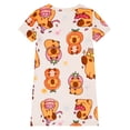 thumbnail image 4 of ATAIKU 3-12Y Toddler Girls Nightgowns Summer Soft Cute Capybara Print Pajama Sleep Dress for Kids Nightshirt Nightie, 4 of 10