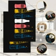 thumbnail image 3 of Ottomanson Coca-Cola Bottles Non-Slip Rubberback 3x5 Machine Washable Area Rug, 3'3" x 5', Multi/Black, 3 of 7