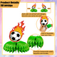 thumbnail image 5 of Adornos de panal para fiestas de fútbol de la Copa del Mundo, decoraciones para fiestas de cumpleaños infantiles, mesa de panal, decoración de bolas de panal, 5 of 5
