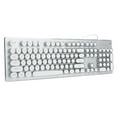 thumbnail image 3 of Keyboard, Round Key Waterproof Mechanical Keyboard Punk Retro Style Illuminated 104 Keys  For Laptop White, 3 of 8