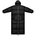 thumbnail image 1 of Saco de dormir portátil con forro de piel Thermotuff para acampar, negro, 1 of 7