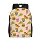 thumbnail image 1 of Disketp Hamburger Pizza Coke Mochila Unisex de Apertura Lateral Completa, Mochila para Laptop para Escuela, Trabajo y Viajes, 1 of 8