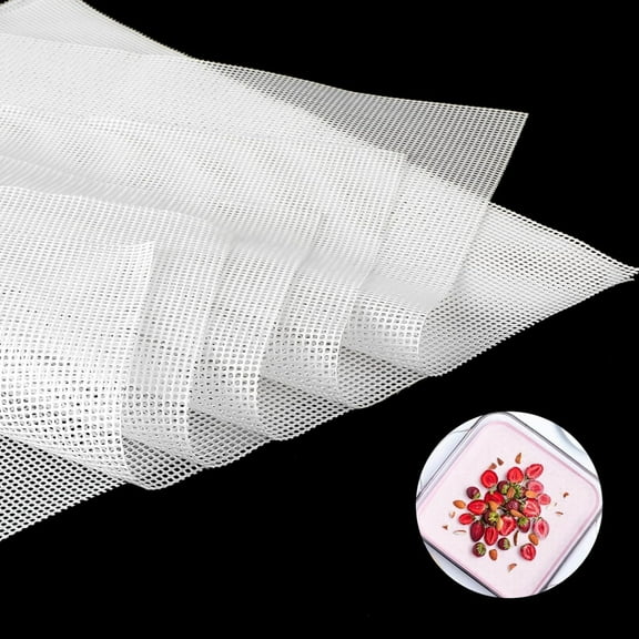 White Reusable Steamer Mesh Mat,14x14In Durable Silicone Food Dehydrator Sheets,Reusable Non Stick Silicone Dehydrator Sheets(6Pack)