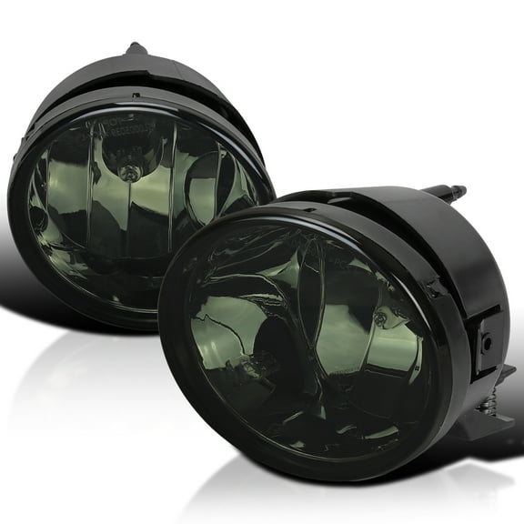 Spec-D Tuning Smoke Fog Lights Compatible with 2005-2007 Nissan Armada, 2004-2015 Titan, L R Pair Assembly
