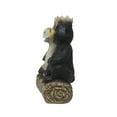 thumbnail image 3 of Hi-Line Gifts Bear and Moose on Tree Trunk Outdoor Welcome Garden Sign - 13.5", 3 of 5