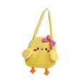 thumbnail image 2 of Bolso de hombro de pollito, bolso de felpa de dibujos animados divertidos para viajes, vacaciones, citas, verano, 2 of 8
