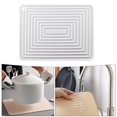 thumbnail image 4 of facefd Waterproof Dish Drying Mat Hot Pot Holder Heat Resistant Pad Heat Dish Draining Mat white, 4 of 9