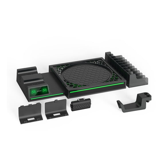 Estación de Carga multifuncional Doble y 2 baterías recargables Compatible con Xbox Series X