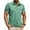 Green, variant on YLSDY Men's Casual Button Collared Shirts Classic Short Sleeve Basic Button T-Shirt Lightweight Cotton Golf Tops with Pocket Dark Gray XXXL