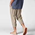thumbnail image 2 of Mens Linen Pants Mens Summer New Style And Fashionable Pure Cotton And Linen Trousers, 2 of 8