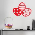 thumbnail image 2 of Easter Day Vinyl Wall Art Decal - 3 Easter Eggs - 17" x 22.5" - Resurrection Sunday Pascha Holiday Modern Cute Home Living Room Bedroom Apartment Office Work Nursery Decor, 2 of 4