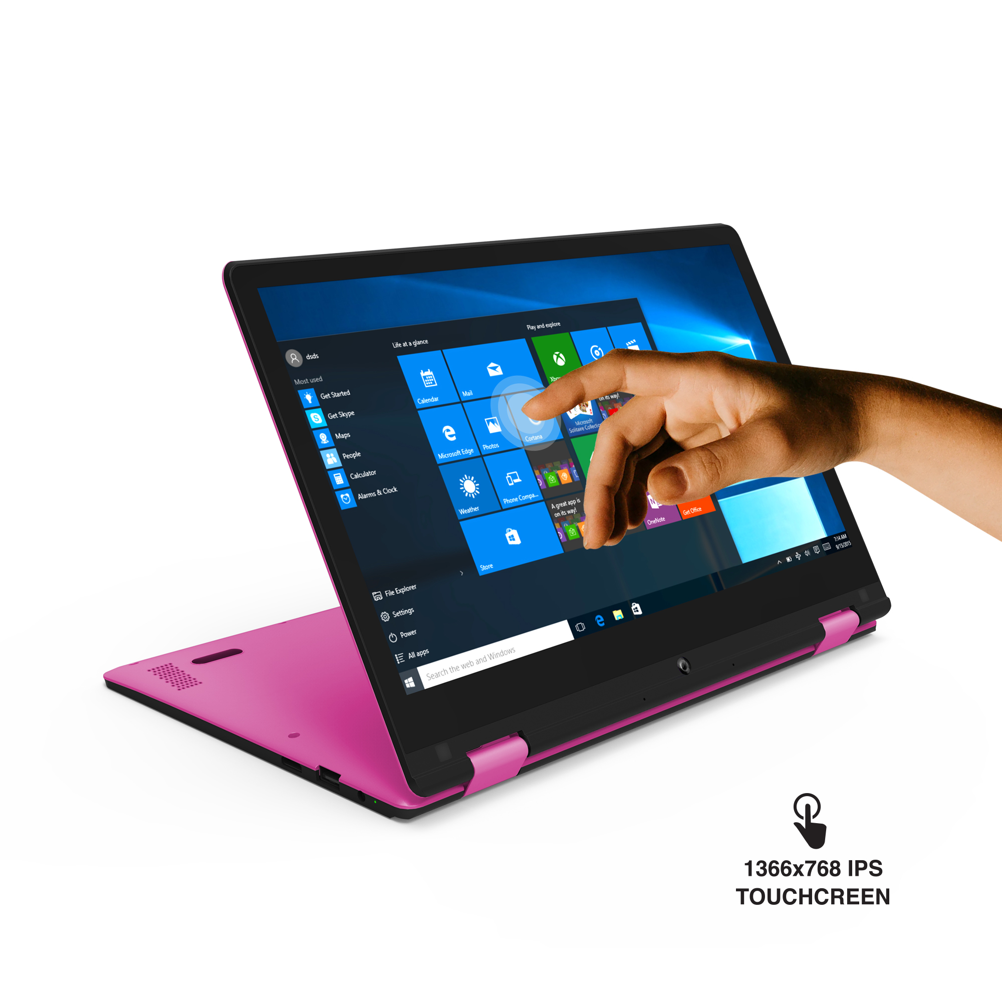 Core Innovations 11.6" 720p Touchscreen Laptop, Intel Celeron N3350, 4GB RAM, 64GB HD, Windows 10, Pink, CLT1164PN - image 4 of 11