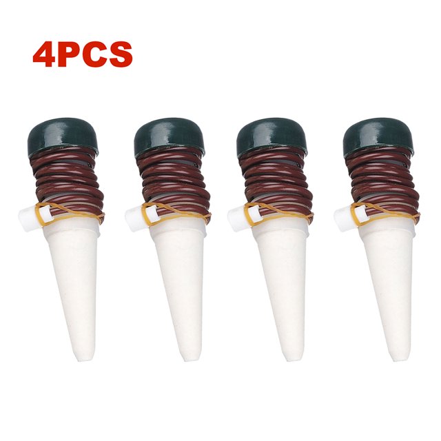 Yeacher 4 Pack Automatic Plant Watering Stakes Kit with Reservoir - Smart Automatic Watering System,