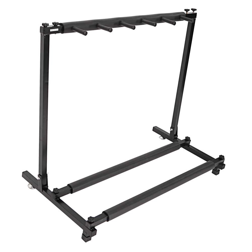 Multi Guitar Stand for 5 Guitars, Folding Guitar Rack, Portable Guitar Holder for Acoustic, Electric Guitar, Bass