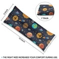 thumbnail image 4 of Moon and Stars Print Post Surgery Seatbelt Pillow - Nebula Cosmic Mastectomy Cushion, 4 of 5