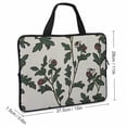 thumbnail image 2 of JRXY Flowers Fine Foliage Lace Laptop Bag Diving Fabric Computer Protective Handle Case 15inch, 2 of 5