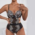 thumbnail image 4 of Mujeres Sexy cuello en V lencería encaje ahueca hacia fuera ropa de dormir Sling ropa interior mono Fridja  nalpqowj38000, 4 of 8
