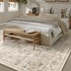 thumbnail image 3 of Alfombra Area WondrG, color beige neutro, con estampado floral, 230 x 300 cm, antideslizante, 3 of 9