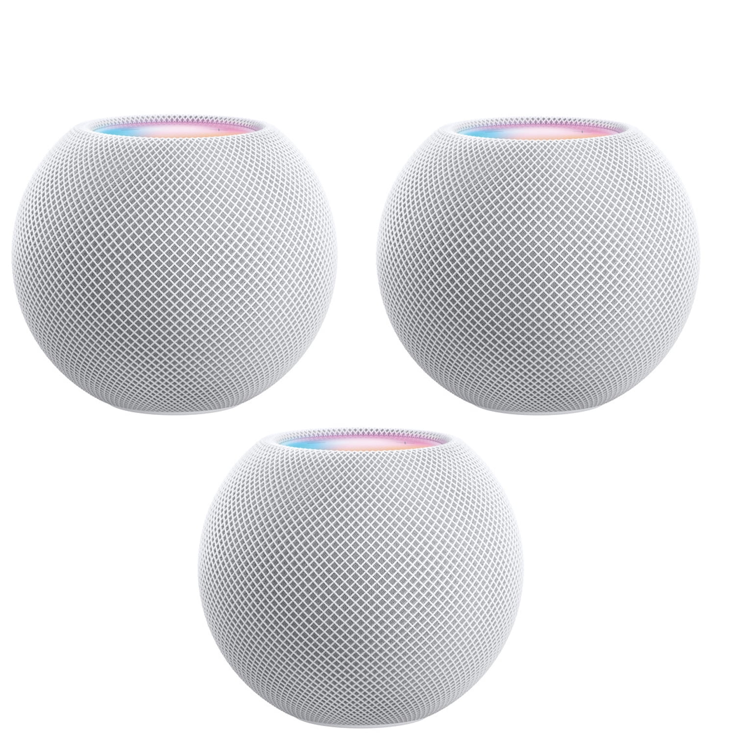 Apple HomePod mini (White) MY5H2LL/A (3 Pack Bundle) (New-Open Box)