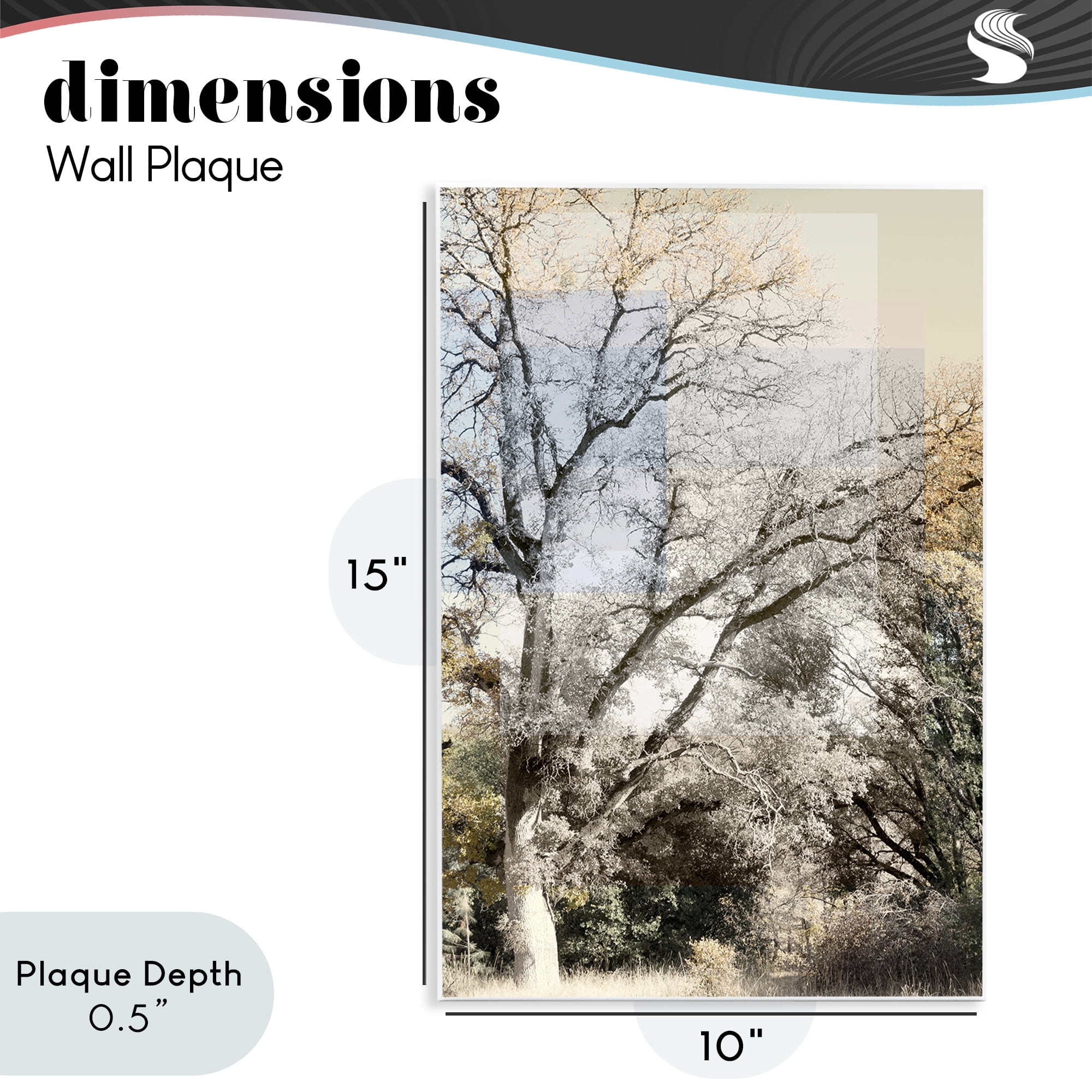 Stupell Industries Tree Collage Layers Wall Plaque Art, design by Gemma Bardot