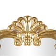 thumbnail image 5 of DecMode 30" x 32" Gold Ornate Baroque Round Scroll Wall Mirror, 5 of 9