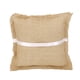 thumbnail image 3 of Monstrate Burlap Hessian Ring Bearer Pillow Cushion Party 18cm Wedding Rustic Kits de decoración para fiestas, 3 of 5