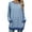 3# BLUE White, variant on Women Long Sleeve Shirts Loose Fit Stripe Pullover Scoop Neck Button Down Sweatshirts Fashion Color Block Loose Tunic Lady Tops