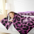 thumbnail image 4 of Feelyou Fashion Bow Ribbon Twin Comforter Sets, Polkadots Cheetah Print Bedding Set, 2pcs, 4 of 8