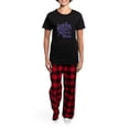 thumbnail image 4 of CafePress - UNICORN KISSES And MERMAID WISHES Pajamas - Women's Short Sleeve Print T-Shirt and Pants Dark Cotton Pajama Set, 4 of 7