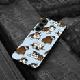 thumbnail image 4 of WIRESTER Shockproof Soft Rubber Cover Case for Samsung Galaxy S24 FE 6.7", Brindle Brown English Bulldog Funny Playful Postures On Light Blue Background, 4 of 5
