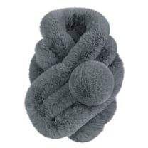 Clearance! Baberdicy Women Winter Warm Scarf Fashion Thicken Imitation Grass Scarves Dark Gray