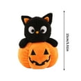 thumbnail image 3 of Pyaiiner Halloween Plush Black Cat and Pumpkin Doll 6Inch Soft Fluffy Stuffed Chubby Animal Toy Machine Washable Birthday Christmas Gift, 3 of 7