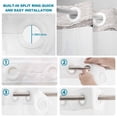 thumbnail image 3 of No Hook Shower Curtain with Built-in Rings - Vintage Windmill HOME Washable Waterproof Fabric Bathroom Curtains for Hotel,Rentals, 66 X 72 Inch Long , Rustic Farmhouses Wood, 3 of 9