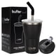 thumbnail image 1 of Vaso Térmico Buffer Flask Negro de Acero Inoxidable con Tapa Anti Derrame y Popote, 1 of 8