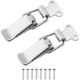 thumbnail image 1 of 2 Pcs Loquet à Angle Droit 90 Degrés Boîte à Outils en Acier Inoxydable 304 Loquets de Capot Loquets à Ressort Boucle de Verrouillage Loquet Boîte à Outils Hasps, 1 of 5