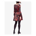 thumbnail image 2 of FREE PEOPLE Womens Black Floral V Neck Dress 0, 2 of 5