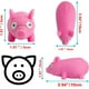 thumbnail image 2 of Squishy Pig Stress Squishy Piggie Squeeze Toy Anti-Ansiedad Fun Pink Pig Toy Rebote Ball Fidget Toy Arena Amasamiento Juguete Pellizco Alivio del estrés AGREGAR TDAH Útil (paquete de 12), 2 of 5
