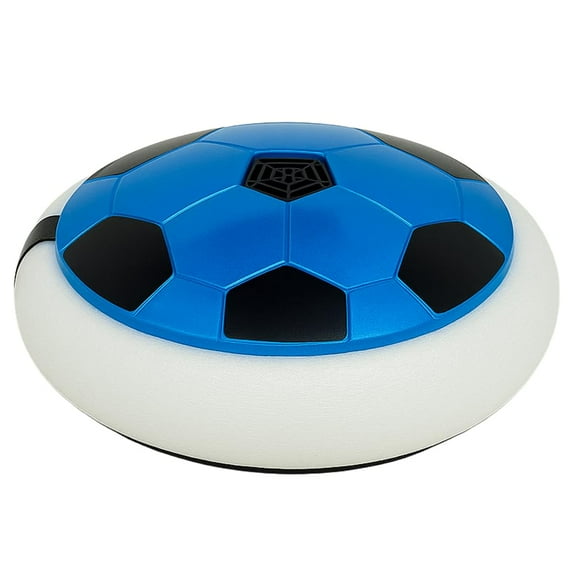 LIVEVIE Dr. Mady Rechargeable Hover Soccer Ball for Kids, USB Air Power Floating Football Toy with Soft Foam Bumper, Indoor Gliding Soccer Disk with Built-in Fan, Blue