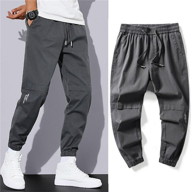 Pantalones Cargo para hombre pantalon holgado de cintura elastica informal talla grande L 3xl primavera y verano Bodega Aurrera en linea