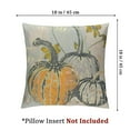 thumbnail image 4 of nygtbtfer Fall Pillow Covers Set of 2, Thanksgiving Throw Pillow Covers Artistic Pumpkin Home Outdoor Decorative Pillow Case Cushion Case for Couch Sofa White, 4 of 7