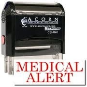 Large Self-Inking Medical Alert Stamp with Brown Ink