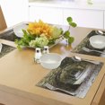 thumbnail image 4 of Ambesonne Antique Place Mats Set of 4, Medieval Tunnel, Standard Size, Grey Red, 4 of 6