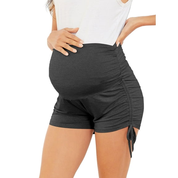 PARNIXS Summer hot pants,pregnant women's shorts, sports pants, waist support,breathable modal,M