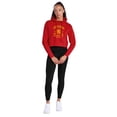 thumbnail image 5 of Harry Potter Gryffindor Quidditch Arch Women's Cropped Hoodie Pullover Sweatshirt, Red, Large, 5 of 6